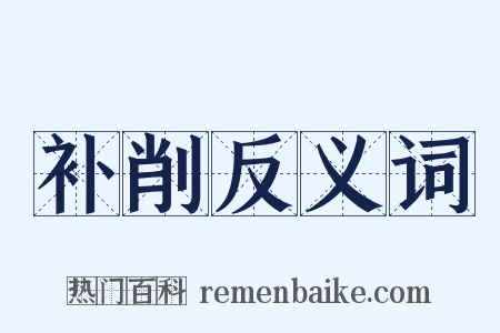 补削反义词是什么意思的图片